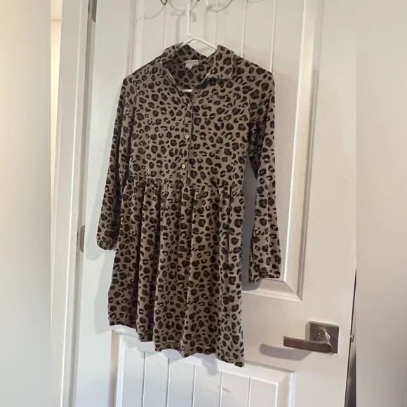 Cherokee | Dresses | Girls Cherokee Long Sleeve Animal Print Cheetah Dress  Size Large | Poshmark